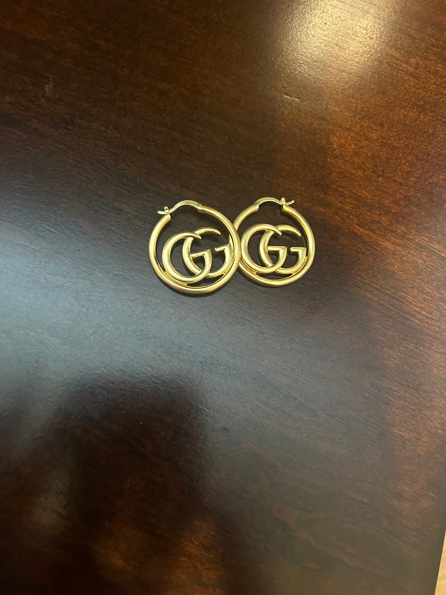 Gold GG Letter Earrings