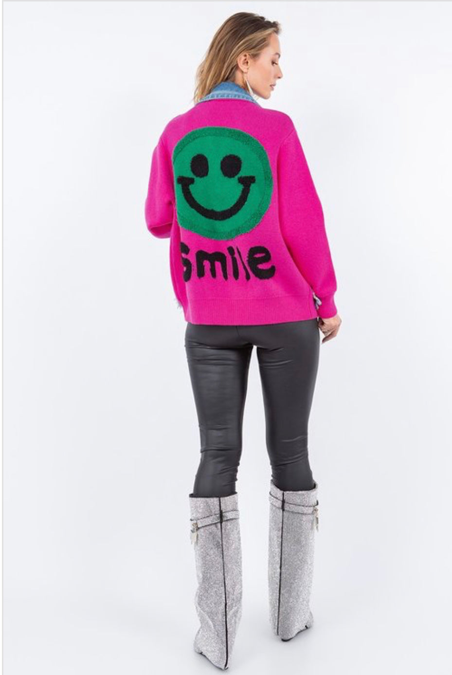 Luxe Smile Blazer Pink/Denim