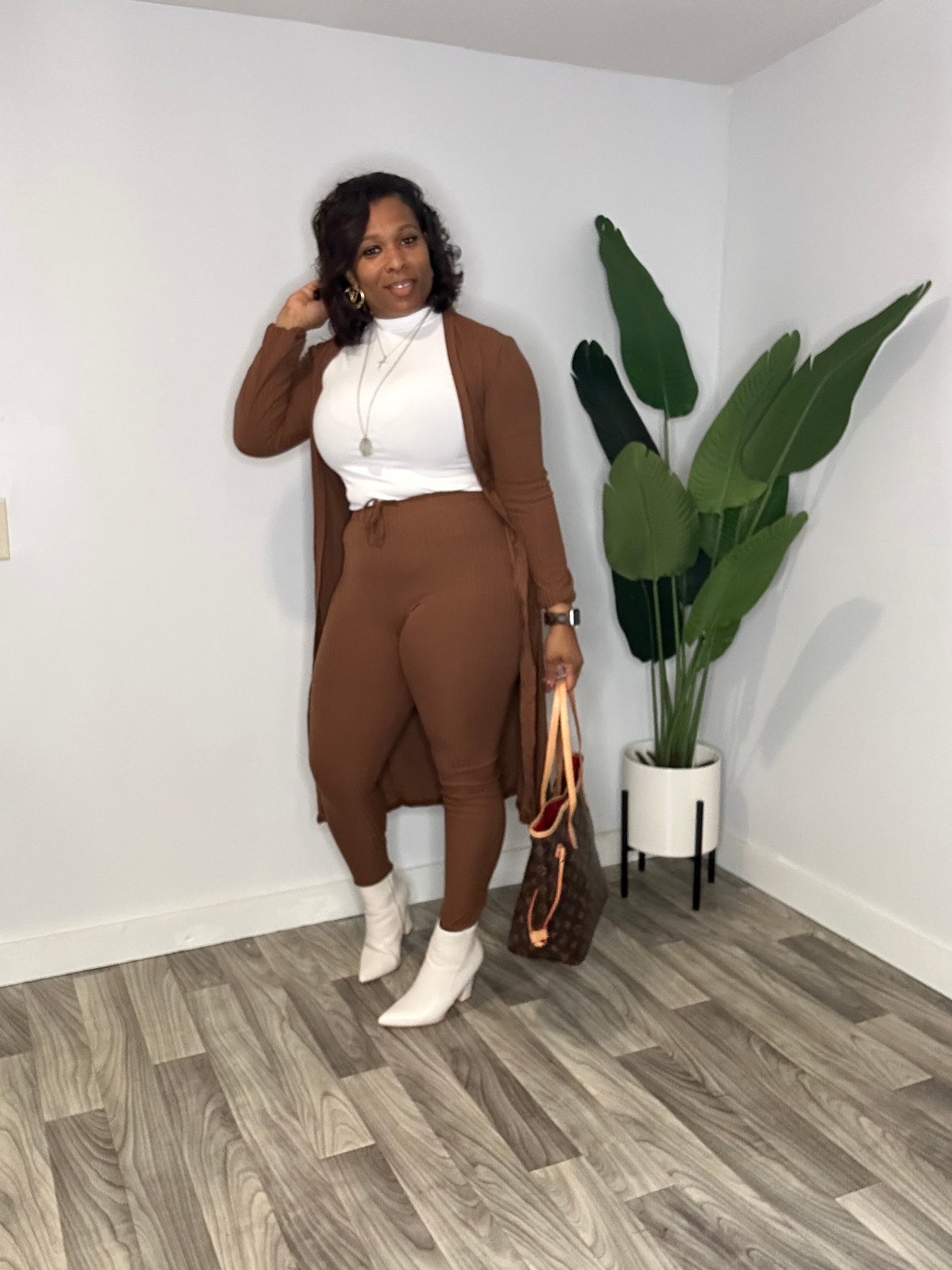 Dress Me Up Or Down Set “Brown”