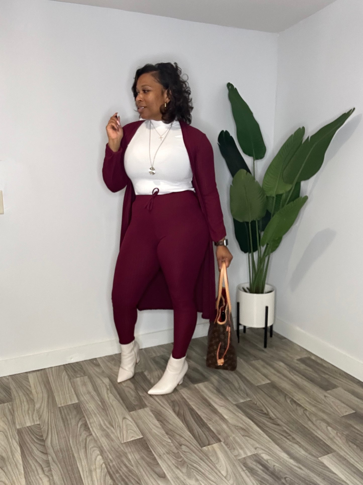 Dress Me Up Or Down Set “Burgundy”