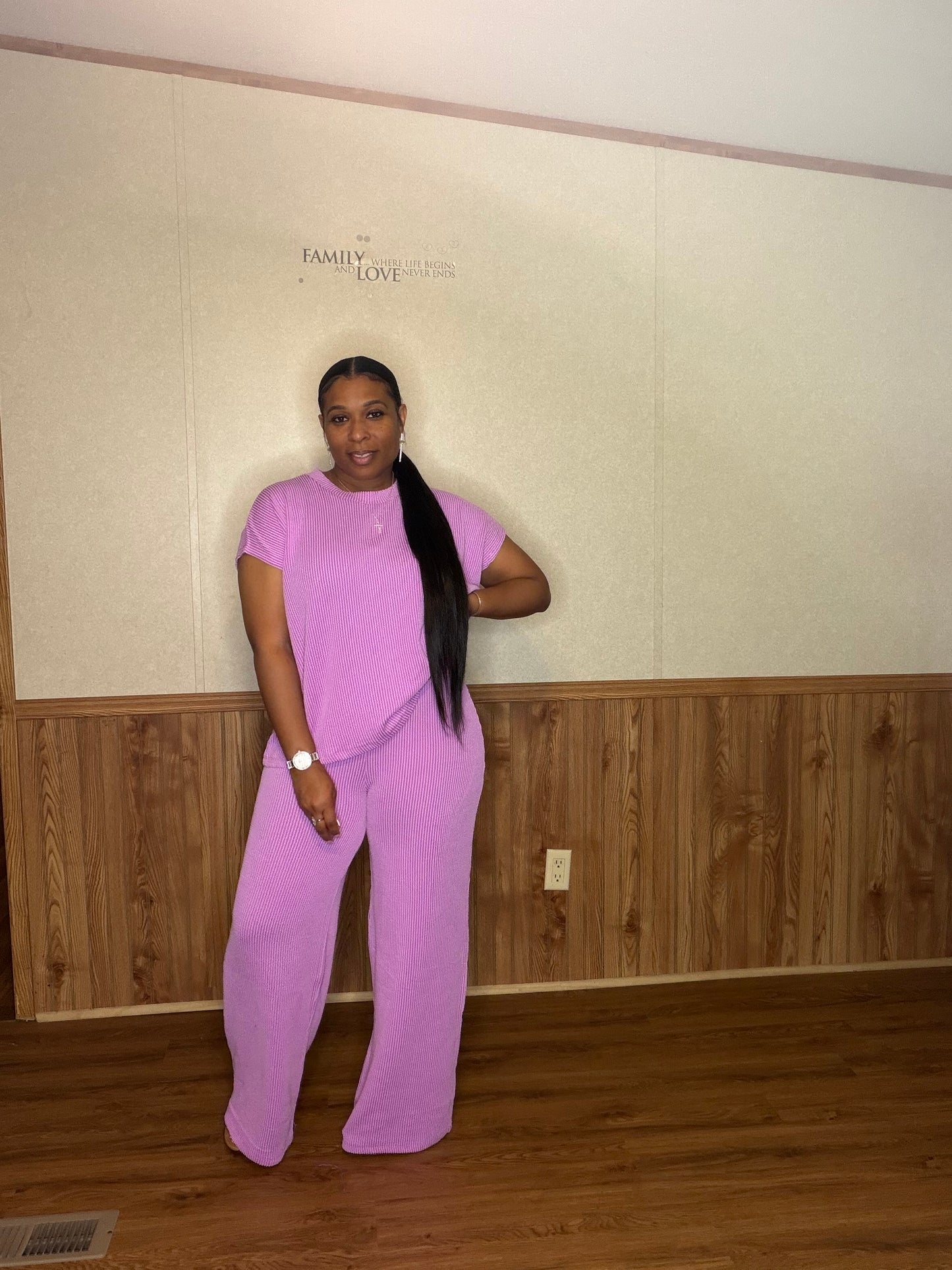 Raised Rib Relaxed Set