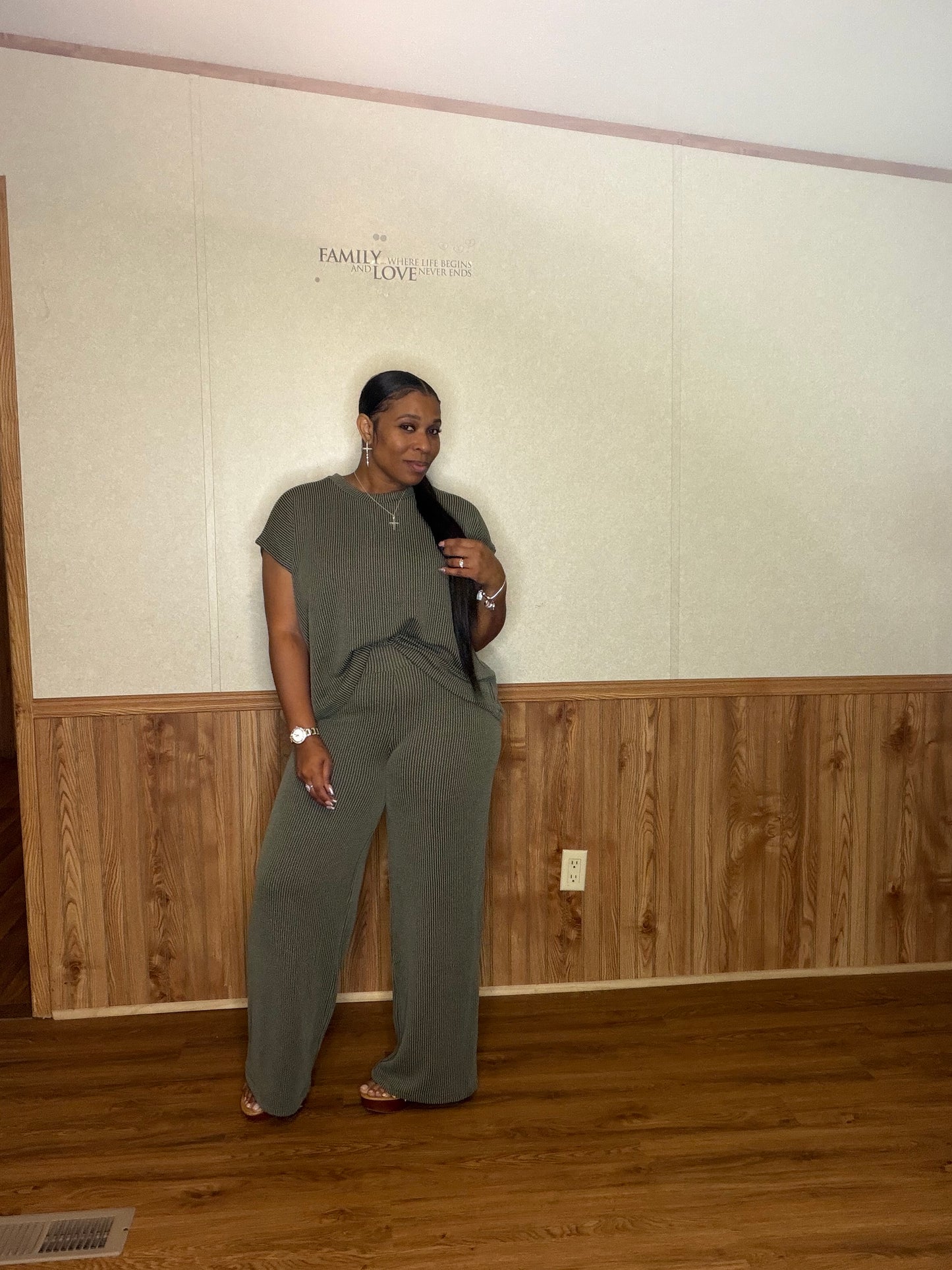 Raised Rib Relaxed Set