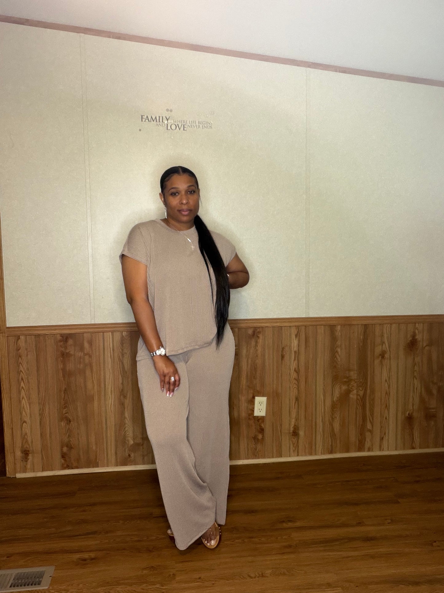 Raised Rib Relaxed Set