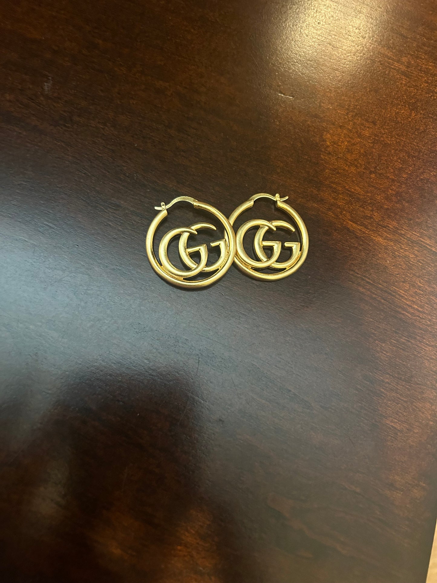 Gold GG Letter Earrings