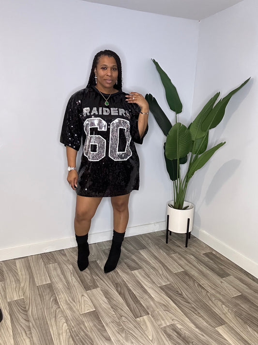 Las Vegas Raiders Sequins Dress