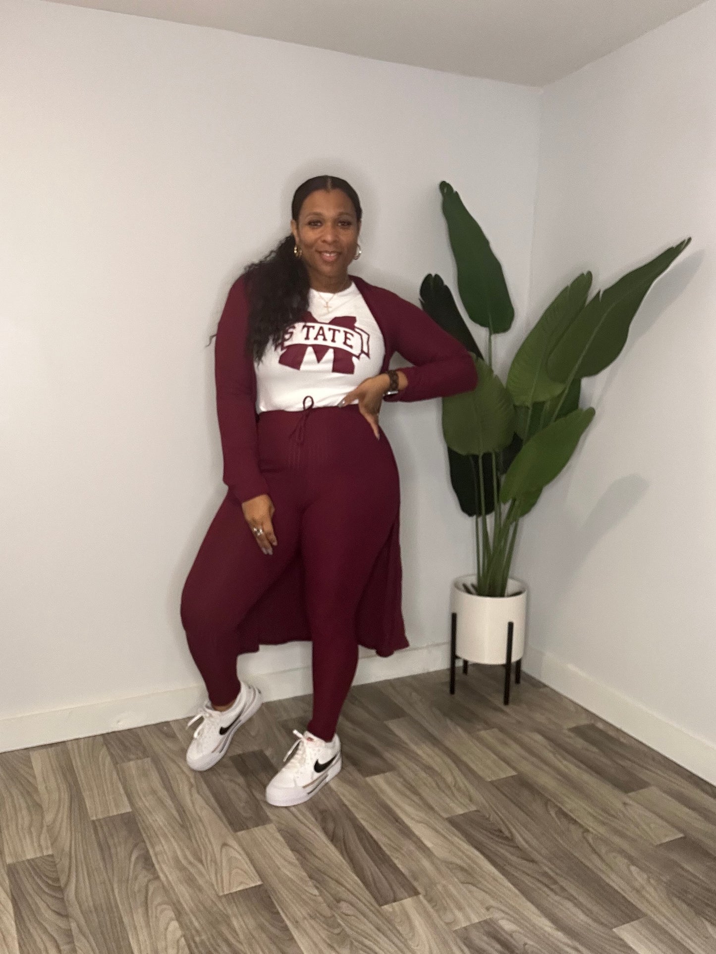 Dress Me Up Or Down Set “Burgundy”