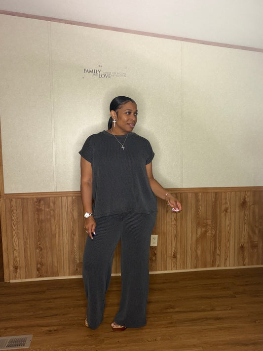 Raised Rib Relaxed Set