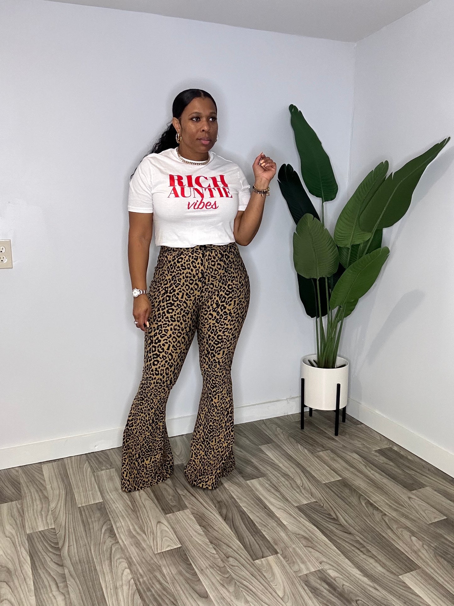 Brielle Leopard Flares