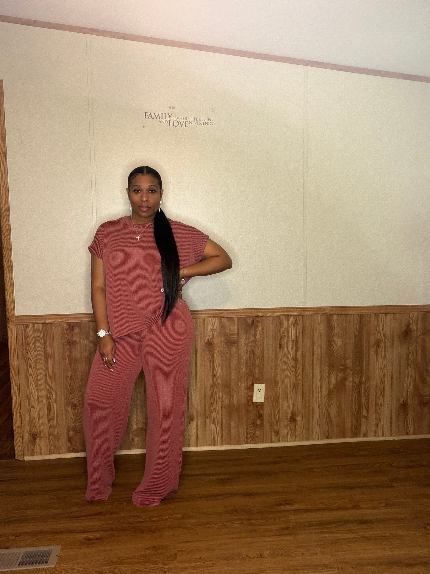 Raised Rib Relaxed Set