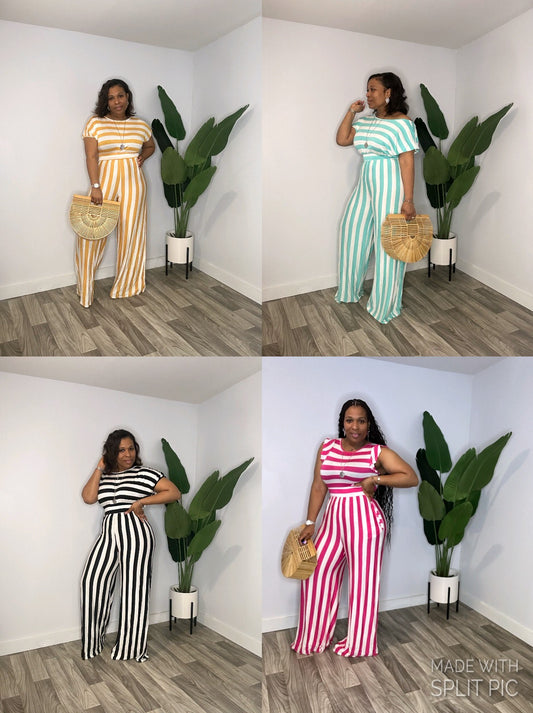 Spring Stripe Jumpsuit