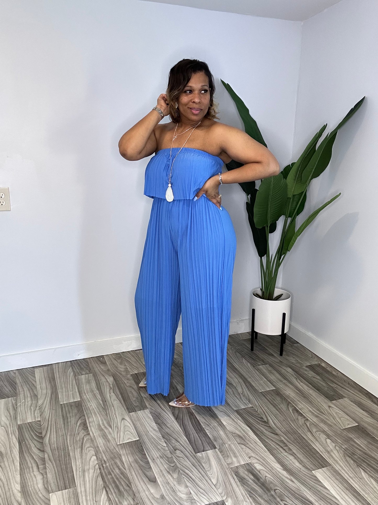 Free To Roam Jumpsuit (Blue)