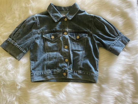 Puff Sleeve Denim Jacket