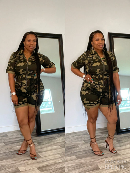 Camo Romper