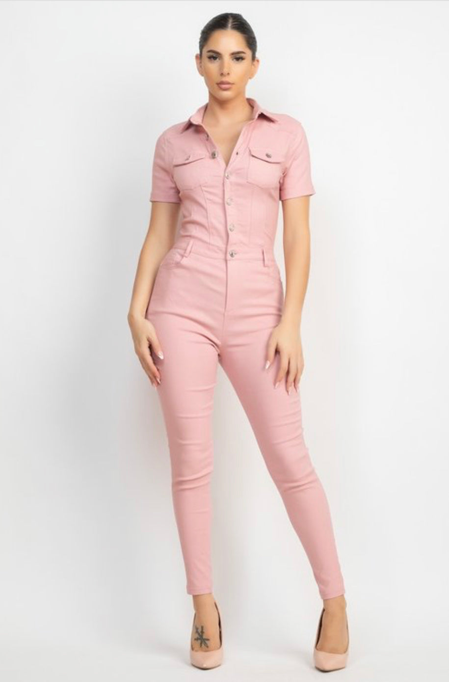 Denim (pink) Jumpsuit