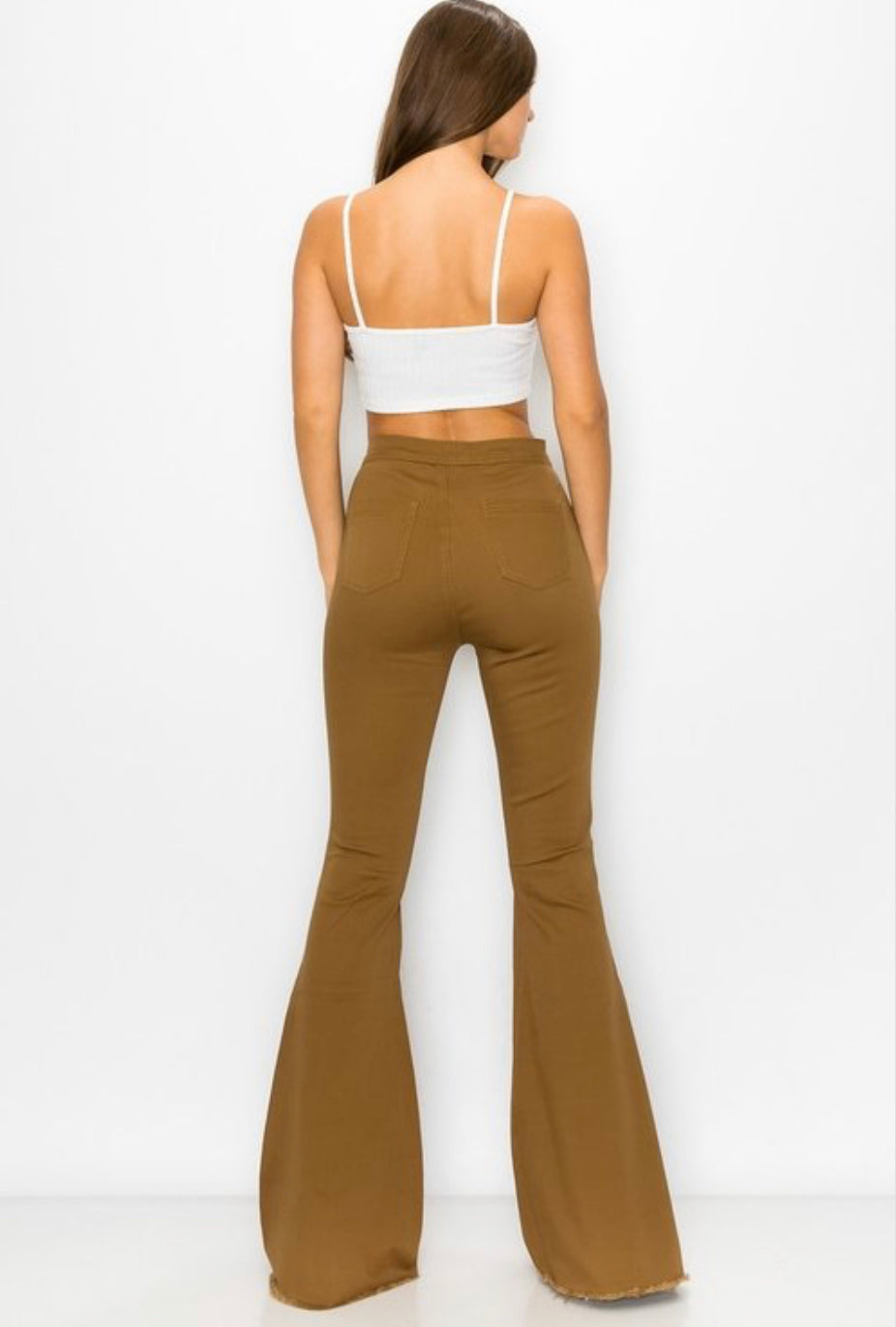 High Waisted Mocha Flares